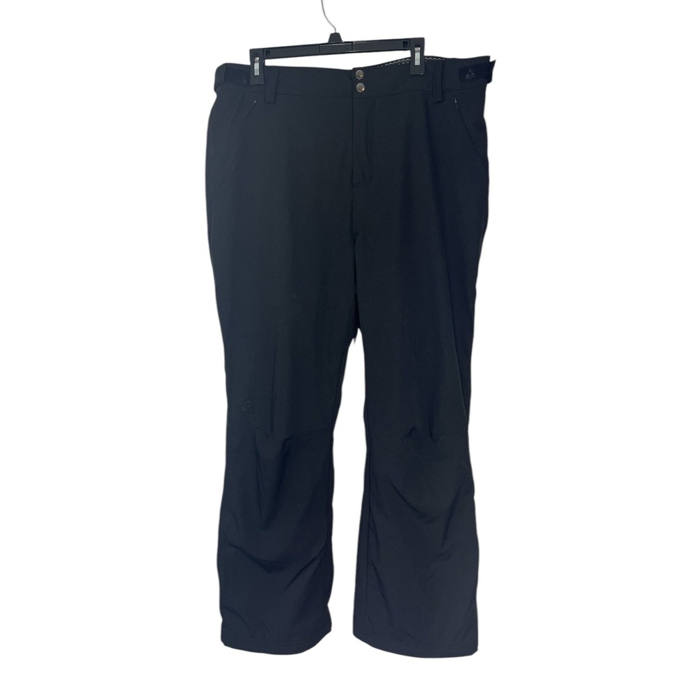 Gerry NWT Women's‎ Black Snow Ski Pants Fleece Lined XL Zip Pockets